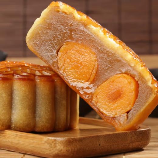 莲香楼经典款 | 双黄纯正白莲蓉月饼 187.5g*4粒铁盒装 商品图1