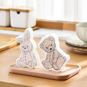 FaSoLa压缩洗碗木浆棉厨房吸水魔力擦百洁布