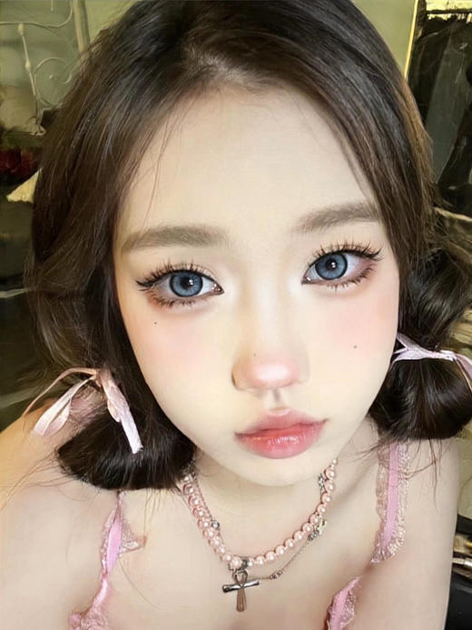 年抛 morea | 瓦尔登湖 morealenslab 大直径14.5 着色13.8 混血美瞳 蓝色 商品图1