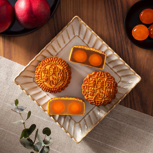 美心双黄白莲蓉月饼礼盒740g 商品图2