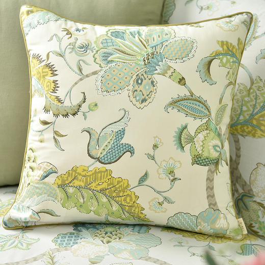 绿意蔓花全包式沙发盖巾防滑四季沙发巾靠包 商品图1