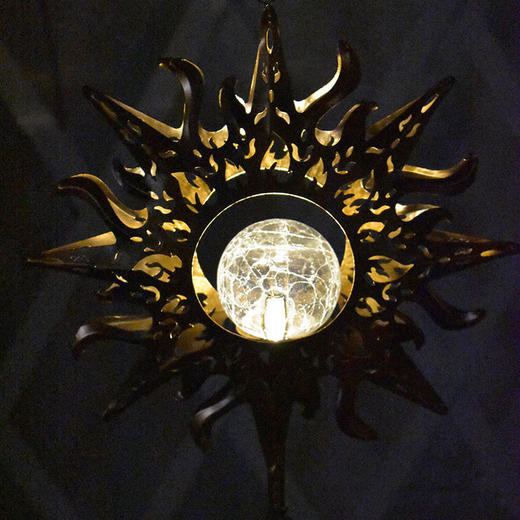 太阳能风铃户外防水房间花园阳台装饰仙气森系小众吊灯挂件 商品图2