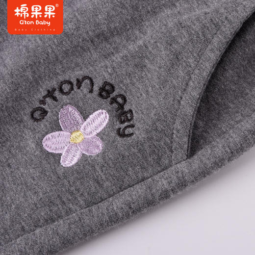 商场同款棉果果秋季新款女童纯棉小毛圈舒适休闲运动好穿柔软针织长裤M322200222448 商品图2