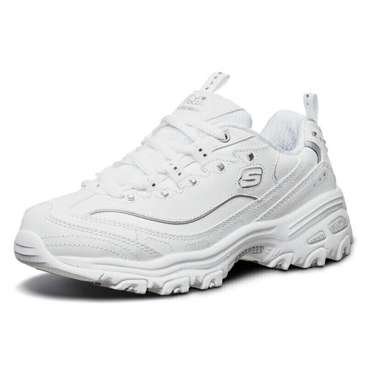 斯凯奇Skechers厚底松糕老爹鞋女士天使鞋小白鞋休闲运动鞋 11979-WSL 商品图4