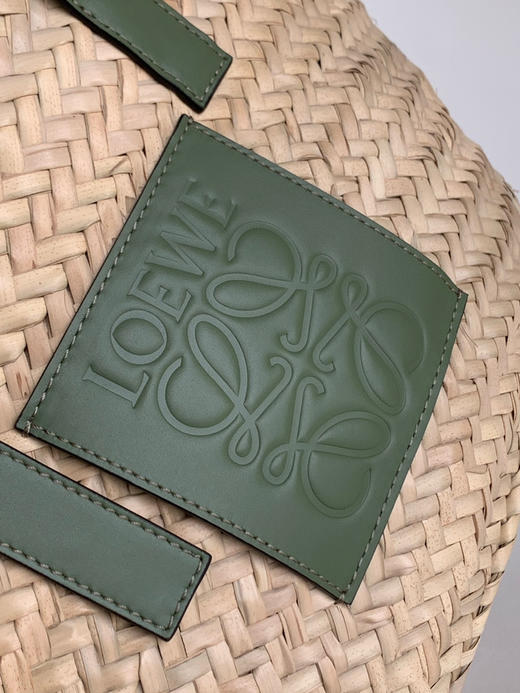 Loe*we🔥草编菜篮子中号-绿色 商品图4