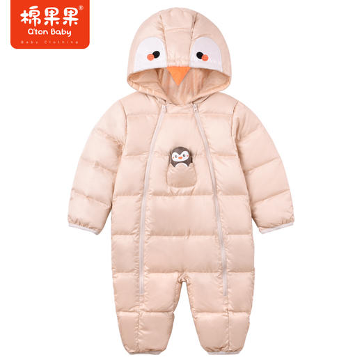 商场同款棉果果秋季新款外穿保暖企鹅可爱男女童轻羽绒连体衣M322722922458 商品图0
