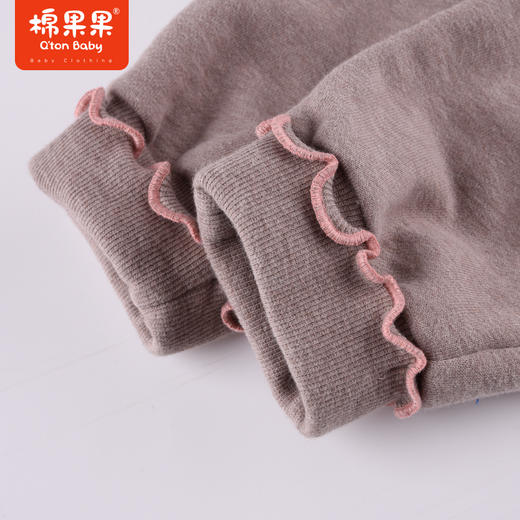 商场同款棉果果秋季新款女童小花边甜美休闲针织长裤百搭M322200422475 商品图4