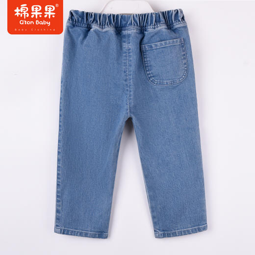 商场同款棉果果秋季新款女童百搭休闲水洗好穿弹力牛仔长裤M322200222449 商品图4