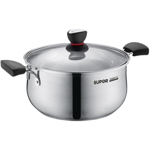 苏泊尔小红圈304不锈钢多用复底汤锅ST22H1 商品图0