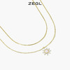 ZEGL设计师幻野系列双层叠戴星星项链女高级设计感小众夏季锁骨链 商品缩略图1