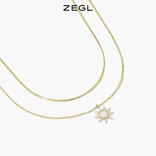 ZEGL设计师幻野系列双层叠戴星星项链女高级设计感小众夏季锁骨链 商品图1