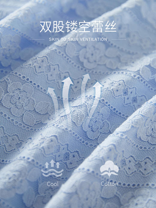 【59元福袋，不支持退换】高级蕾丝上衣女短袖夏季新款撞色圆领勾花镂空时尚小衫 商品图7