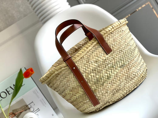 Loe*we🔥草编菜篮子中号-棕色 商品图2