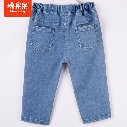 商场同款棉果果秋季新款男女童休闲百搭经典弹力牛仔长裤M312200222527 商品图6
