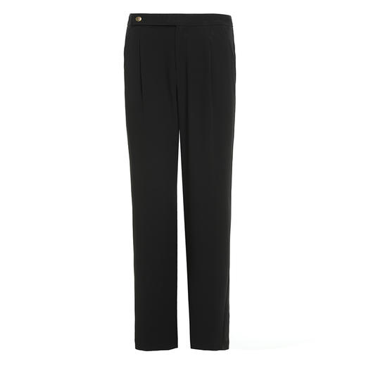 乔万尼黑色裤子夏季女薄款新款梨形身材显瘦长裤DF2F425 商品图4