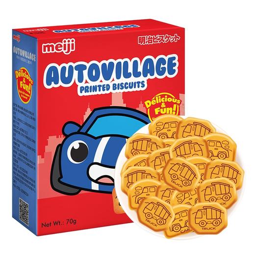 新加坡进口 明治 奇趣城儿童发酵饼干70g 商品图1