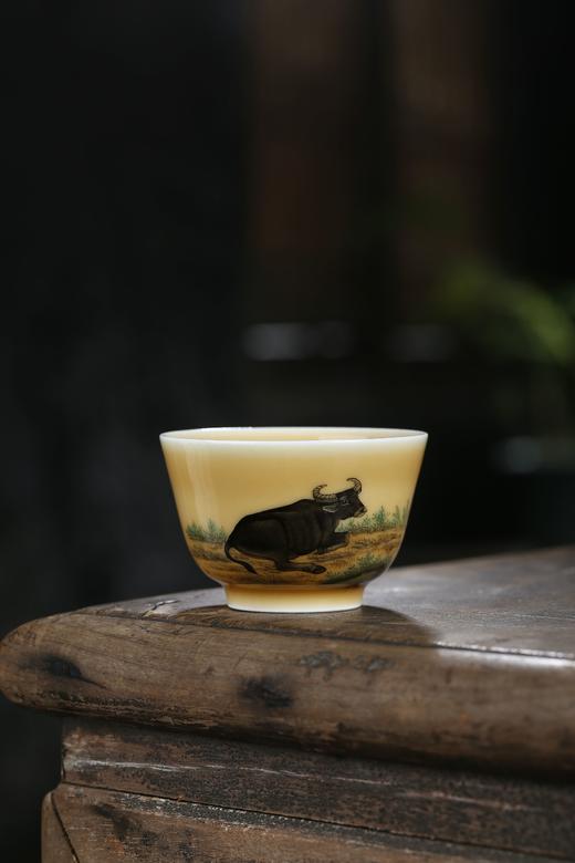 高温老黄釉十二生肖杯 商品图9