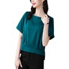 MZ803453  真丝盘扣衬衫夏清仓高档小衫女士大码宽松短袖T恤桑蚕丝打底上衣 商品缩略图11
