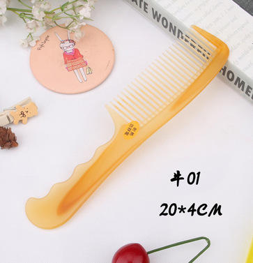 【福利10件套】加厚软塑料牛角料梳子便携式美发牛筋梳 商品图7