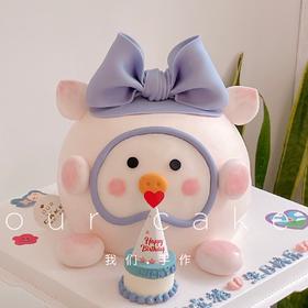 多款式~lulu猪猪/鸡卡通立体蛋糕-低糖处理无添加