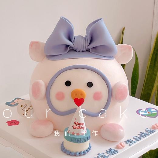 多款式~lulu猪猪/鸡卡通立体蛋糕-低糖处理无添加 商品图0