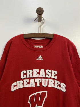 adidas 阿迪达斯 威斯康星 冰球 THE GO-TO TEE 短袖T恤 _SST(M)