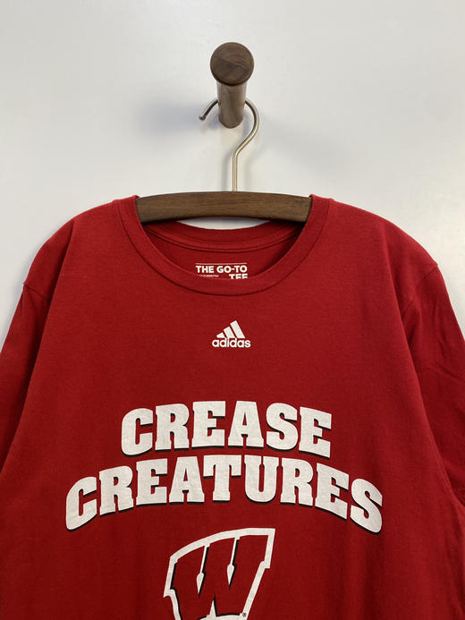 adidas 阿迪达斯 威斯康星 冰球 THE GO-TO TEE 短袖T恤 _SST(M) 商品图0