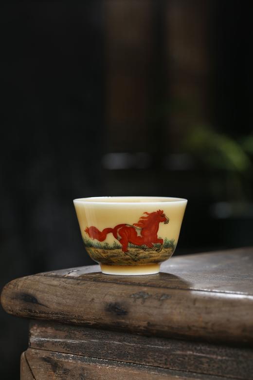 高温老黄釉十二生肖杯 商品图7