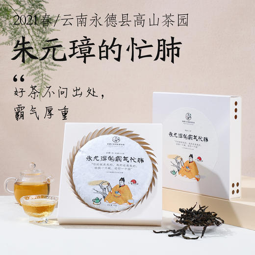 朱元璋的忙肺 2021春 纯料普洱 汉周历史茶 限量500饼  200g 商品图0