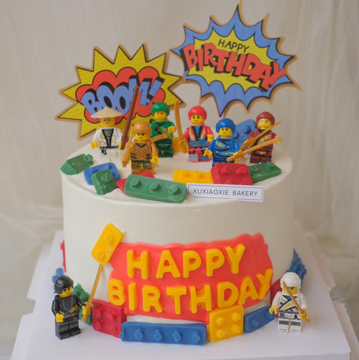 乐高我的世界蛋糕、儿童款。（4层胚3层夹心，默认：火芒） 商品图1