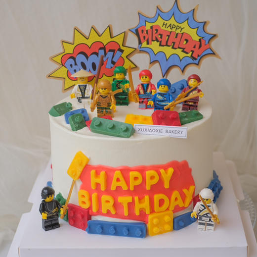 乐高我的世界蛋糕、儿童款。（4层胚3层夹心，默认：火芒） 商品图2
