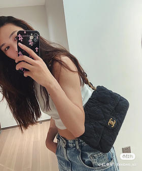 2022s粗链条牛仔单肩包