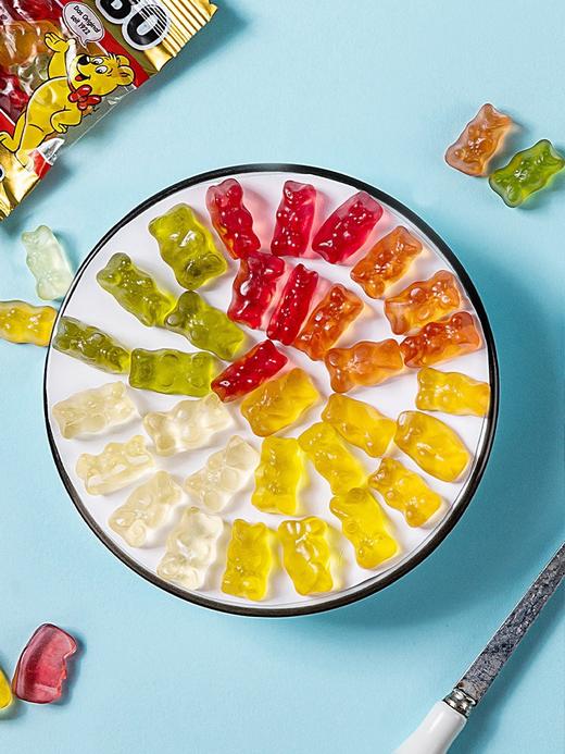 200g德国进口哈瑞宝热带水果味混合味软糖Haribo Berries Fudge 商品图1