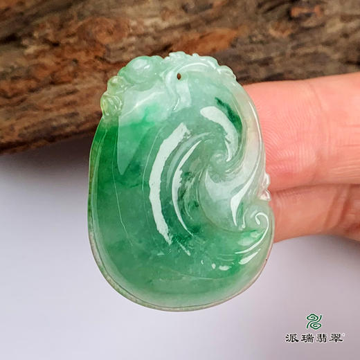 派瑞翡翠 翡翠挂件 糯种 绿色 商品图2