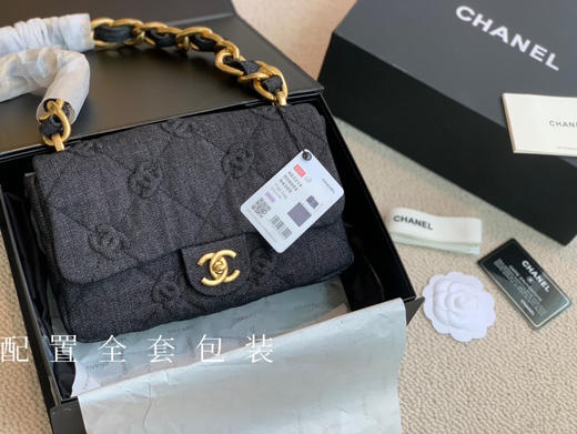 2022s粗链条牛仔单肩包 商品图8