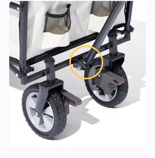 牧高笛户外露营便携式野营折叠车便携小推车营地车便携拖拉带刹车 商品图4