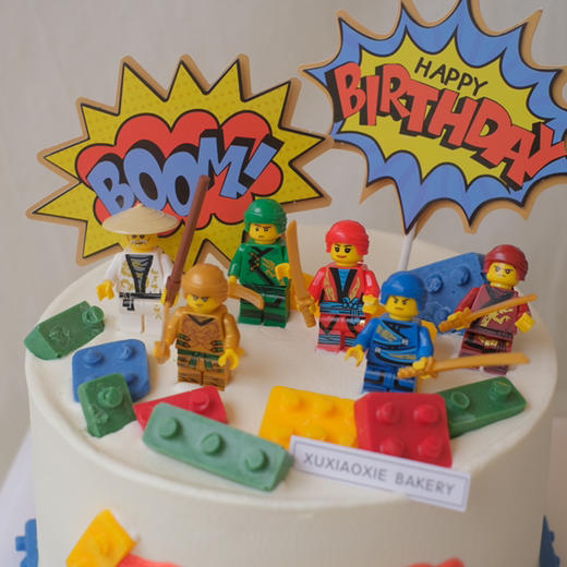 乐高我的世界蛋糕、儿童款。（4层胚3层夹心，默认：火芒） 商品图3