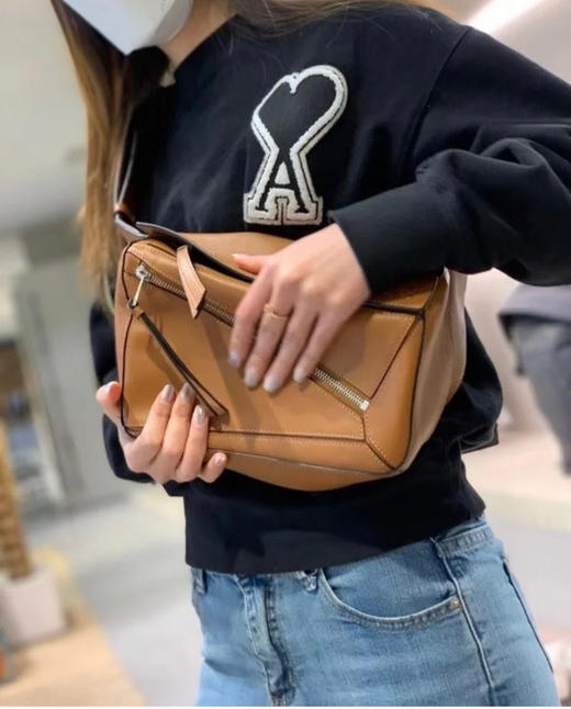 Lo*we🔥新款经典Puzzle 腰包-棕色小号 商品图10