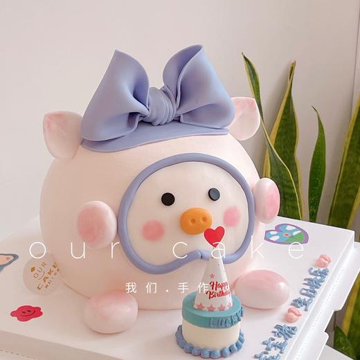 多款式~lulu猪猪/鸡卡通立体蛋糕-低糖处理无添加 商品图1