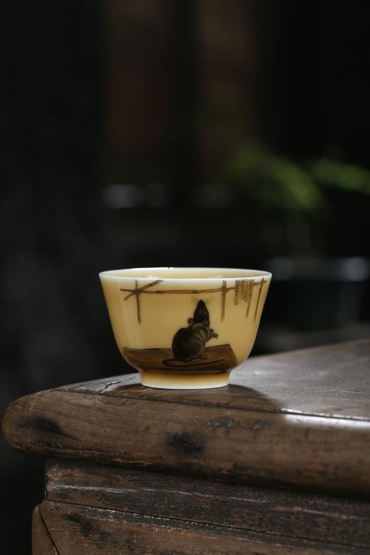 高温老黄釉十二生肖杯 商品图10