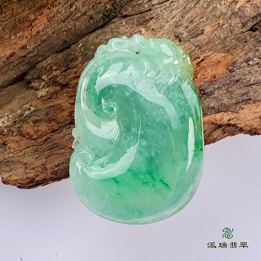 派瑞翡翠 翡翠挂件 糯种 绿色 商品图1