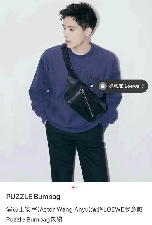 Lo*we🔥新款经典Puzzle 腰包-黑色18 商品图10