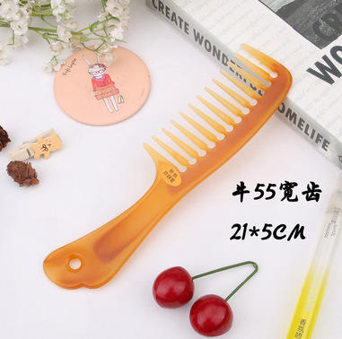 【福利10件套】加厚软塑料牛角料梳子便携式美发牛筋梳 商品图8