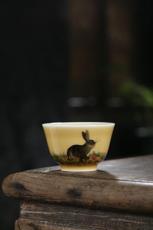 高温老黄釉十二生肖杯 商品图2