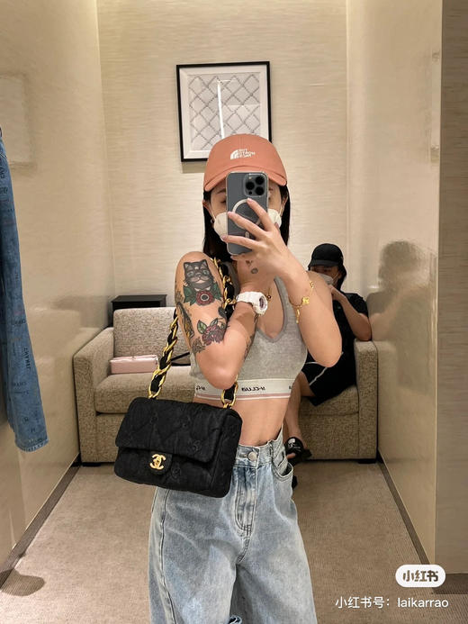 2022s粗链条牛仔单肩包 商品图5