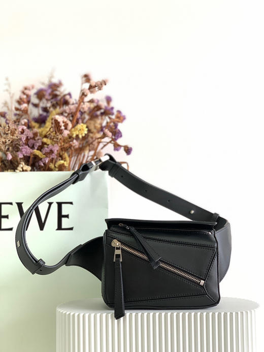 Lo*we🔥新款经典Puzzle 腰包-黑色18 商品图0