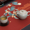 防水茶席宫廷风故宫桌旗中式禅意布艺茶垫茶旗茶桌布茶巾中秋送礼 商品缩略图7