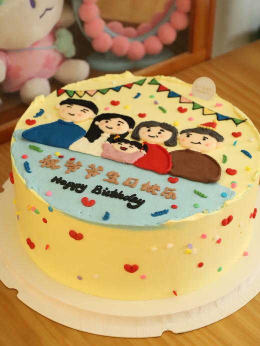 手绘幸福一家五口（图片是10寸） 商品图4