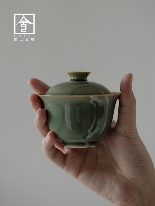 永利汇越窑复古茶具套装办公家用礼盒送人青瓷 商品图4