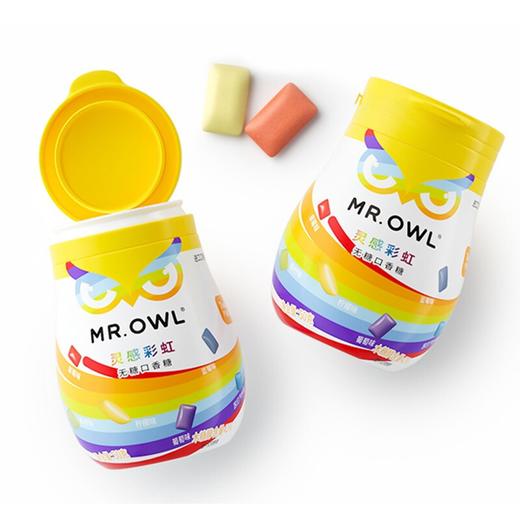 韩国猫头鹰先生/MR.OWL口腔Plus无糖口香糖青柠50g 商品图0
